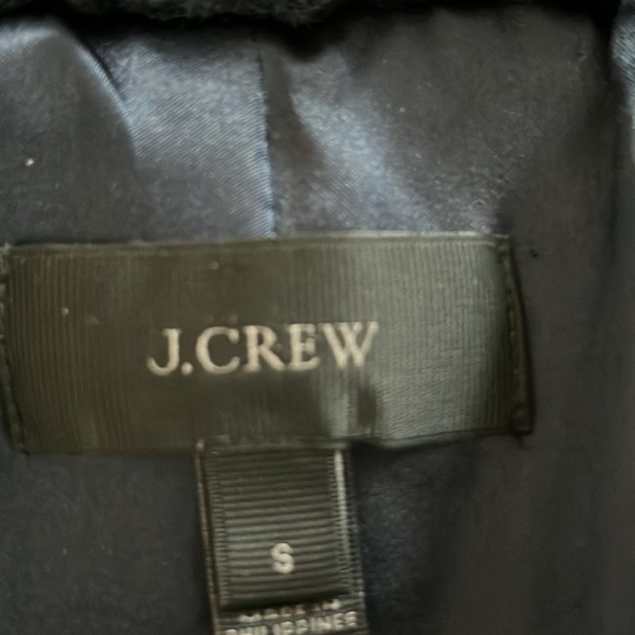 J.Crew Women’s Faux Fur Navy Lined Full Zip Vest Small - Picture 5 of 5